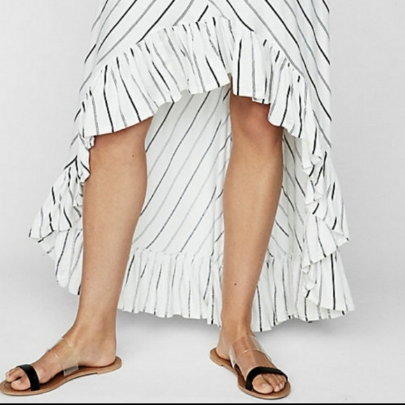 2/$12 Express | Hi-Lo stripped maxi dress - Picture 3 of 8